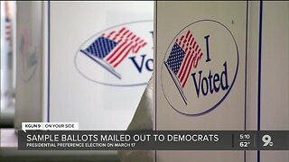 125K sample ballots mailed to registered democrats in Pima County