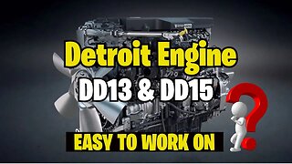 Is it easy to work on DD13 & DD15 Detroit Engine? #shorts