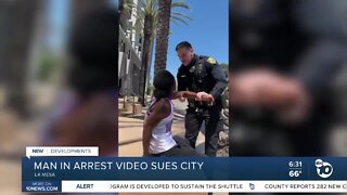 Man in controversial arrest video sues city of La Mesa