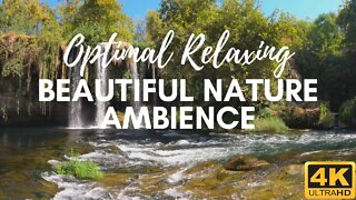 Best Relaxing NATURE AMBIENCE | WATERFALL And RIVER STEAM - Calm Your Mind | NATURE SOUNDS For SLEEP