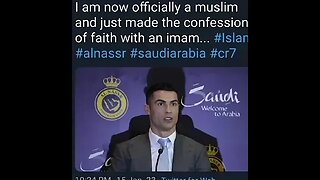 Cristiano Ronaldo converts to Islam, I'm now a Muslim