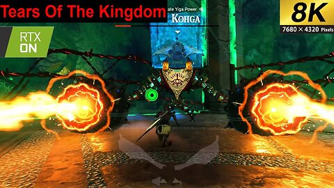 Legend Of Zelda Tears Of The Kingdom Taking Out Master Khoga 8k 60fps Rtx