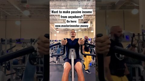 How to create passive income from anywhere including the gym? MASTER INVESTOR #shorts #freedom #love