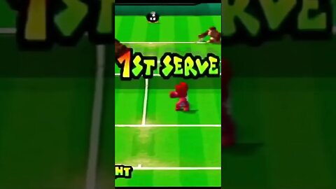 How to cheese"Doubles Tourney" in Mario Tennis. #shorts #mariotennis #n64