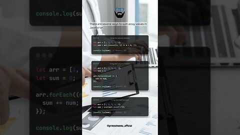 Different ways to Sum Array Values in JavaScript (#shorts )