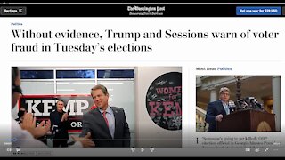 Without Evidence Trump and Sessions warn of voter fraud in Tuesday's elections