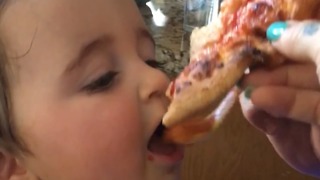 Pizza Baby Tricked Into Eating Carrots