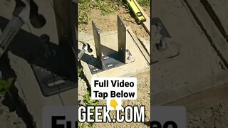 Install Post Anchor Bracket on Concrete.