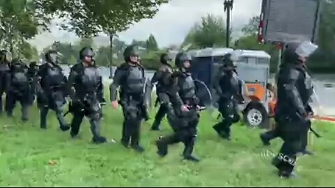 Imperial Police attend the entrapment rally in DC on September 18th, 2021
