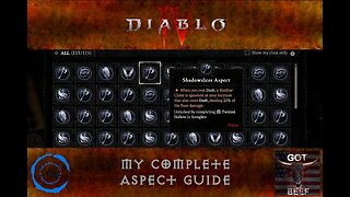 Diablo IV - My Complete Aspect Guide