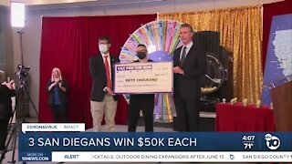 3 San Diego County residents win $50k each