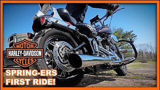 First Ride on a Harley Davidson Heritage Springer