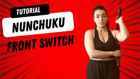 How to do nun chuks for beginners | nun chuku front switch tutorial