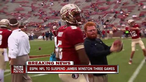 NFL plans to suspend Bucs QB Jameis Winston 3 games for violating personal conduct policy