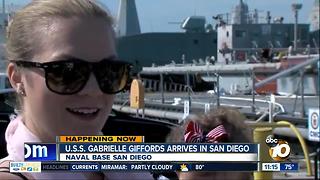 USS Gabrielle Giffords arrives in San Diego homeport
