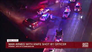 Man armed with knife shot by Phoenix police sergeant