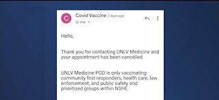 Cancellations of COVID-19 vaccine appointments continue