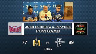 Indiana State Post-Game Coach Schertz, #1 Julian Larry, & #21 Robbie Avila 89-77 Over Murray State