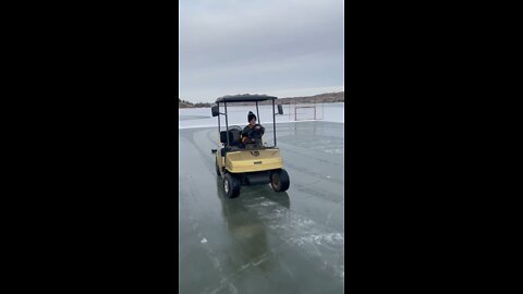 DIY Zamboni and one day Pro goalie