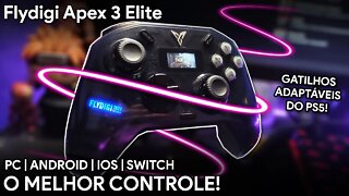 O MELHOR CONTROLE PARA MOBILE, PC E SWITCH! | FLYDIGI APEX 3 ELITE | GATILHOS DO PS5!