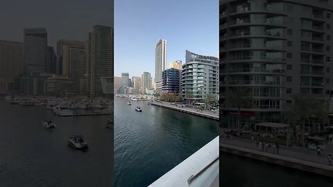 Dubai Marina Afternoon View 🇦🇪 #shorts #travel #dubai #reels #webseries #short #uae #nature #life