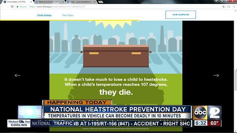 NHTSA raising awareness of child heatstroke in cars