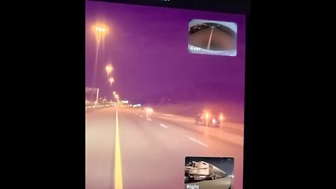 Car Skids Out On Highway