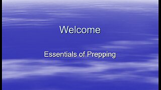 Essentials Of Preparedness