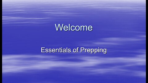 Essentials Of Preparedness