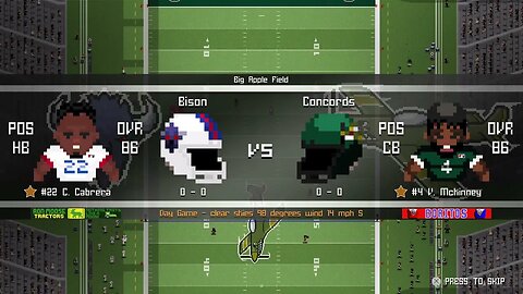 L:1-3- Buffalo Bison (0-0) @ New York Concords (0-0) - Legend Bowl - Intros / Coin Toss