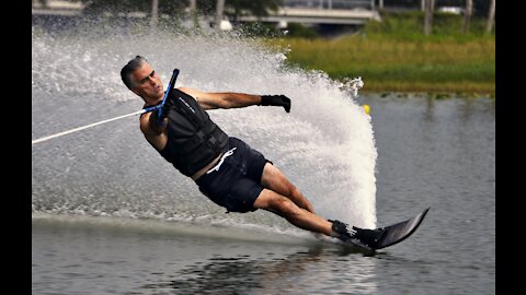 Water skiing at 15 off & 32mph