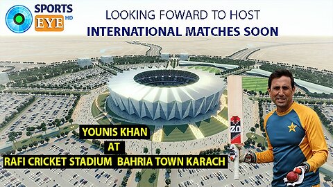 Younis Khan at Rafi Cricket Stadium | Bahria Town Karachi |