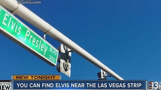 Riviera Boulevard sign swapped for Elvis Presley