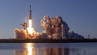 SpaceX Successfully Launches Falcon Heavy On First Commercial Mission