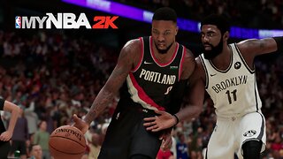 NBA2K: Trailblazers vs Nets (full gameplay)