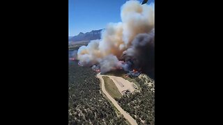 Another view of the Spring Creek Fire’s run yesterday.