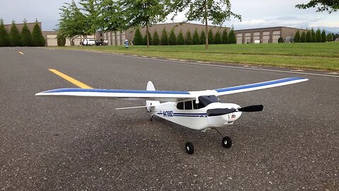 Hobbyzone Super Cub LP RTF Windy Day Flight and Crash - Hobbyzone Super Cub Trainer Plane