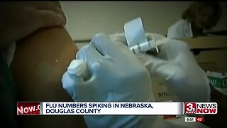 Flu Numbers Spiking in Nebraska, Douglas County