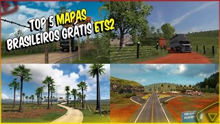 TOP 5 MAPAS BRASILEIROS GRATUITO PARA EURO TRUCK SIMULATOR 2 1.46