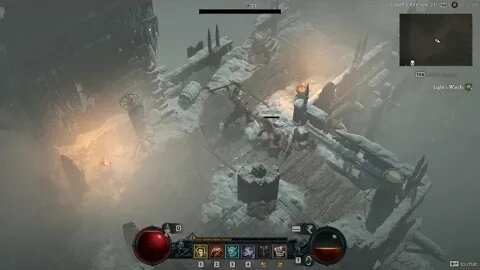 Diablo IV Den Mother Boss Battle Lights Watch 4k
