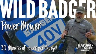 Wild Badger Lawn Mower: Quiet, Powerful, and Efficient ￼