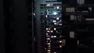 Sofirn IF25a - Impressive EDC Beamshots From High Rise (4000 Lumens!) #short #shorts #shortvideo