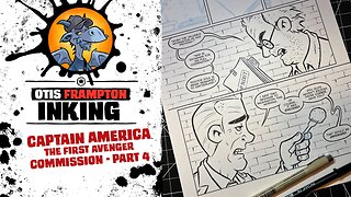 Inking A Captain America Commission! - Part 4