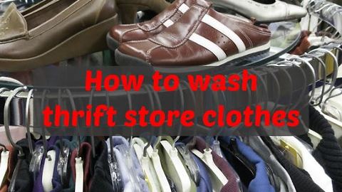 How to wash thrift store clothes