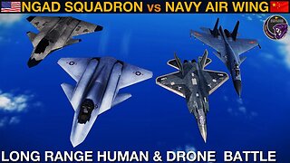 6th Gen US NGAD Squadron vs 5th Gen Chinese Navy Air Wing (Naval Battle 112) | DCS