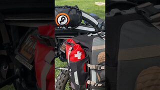 Motorcycle large dog carrier setup for motorcycle camping with big dog @GoRUFFLY