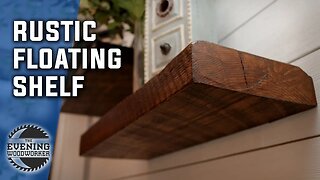 Rustic Floating Shelves | Woodworking