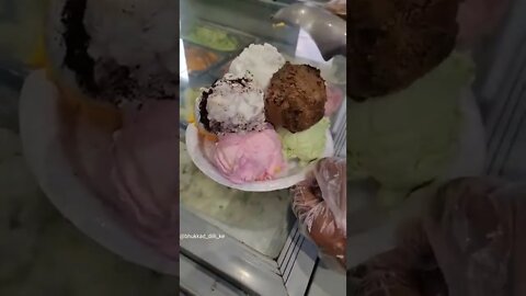 Ice Cream Tower! #UpFoodReview #ytshorts #shorts #Food #Streetfood