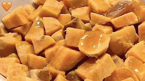 🍠 Easy Delicious Boiled Sweet Potatoes W Maple Glaze Syrup 🍠