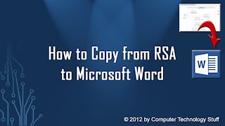 How To Copy Diagram Layouts From RSA to Microsoft Word